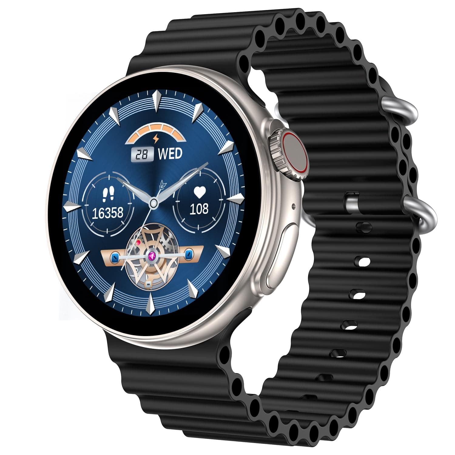 Open-box Fire-Boltt Asteroid 1.43” Super AMOLED Display Smart Watch ( BLACK )